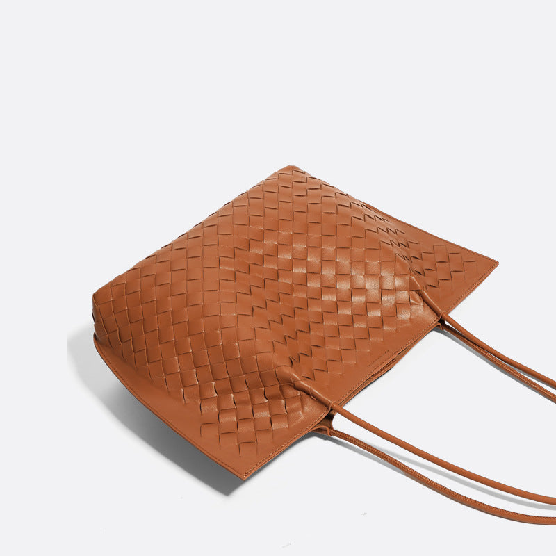 Große solide Damen Tasche mit klassischen Muster